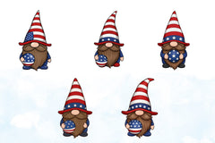 4th July Gnome Clipart Bundle - CraftNest - Digital Crafting and Art