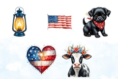 4th of July Clipart Bundle 12 - CraftNest - Digital Crafting and Art