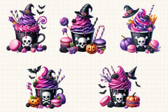 Halloween Coffee Cup Clipart Bundle 10 - CraftNest - Digital Crafting and Art