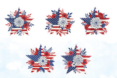 American Patriotic Star Clipart Bundle    2 - CraftNest - Digital Crafting and Art