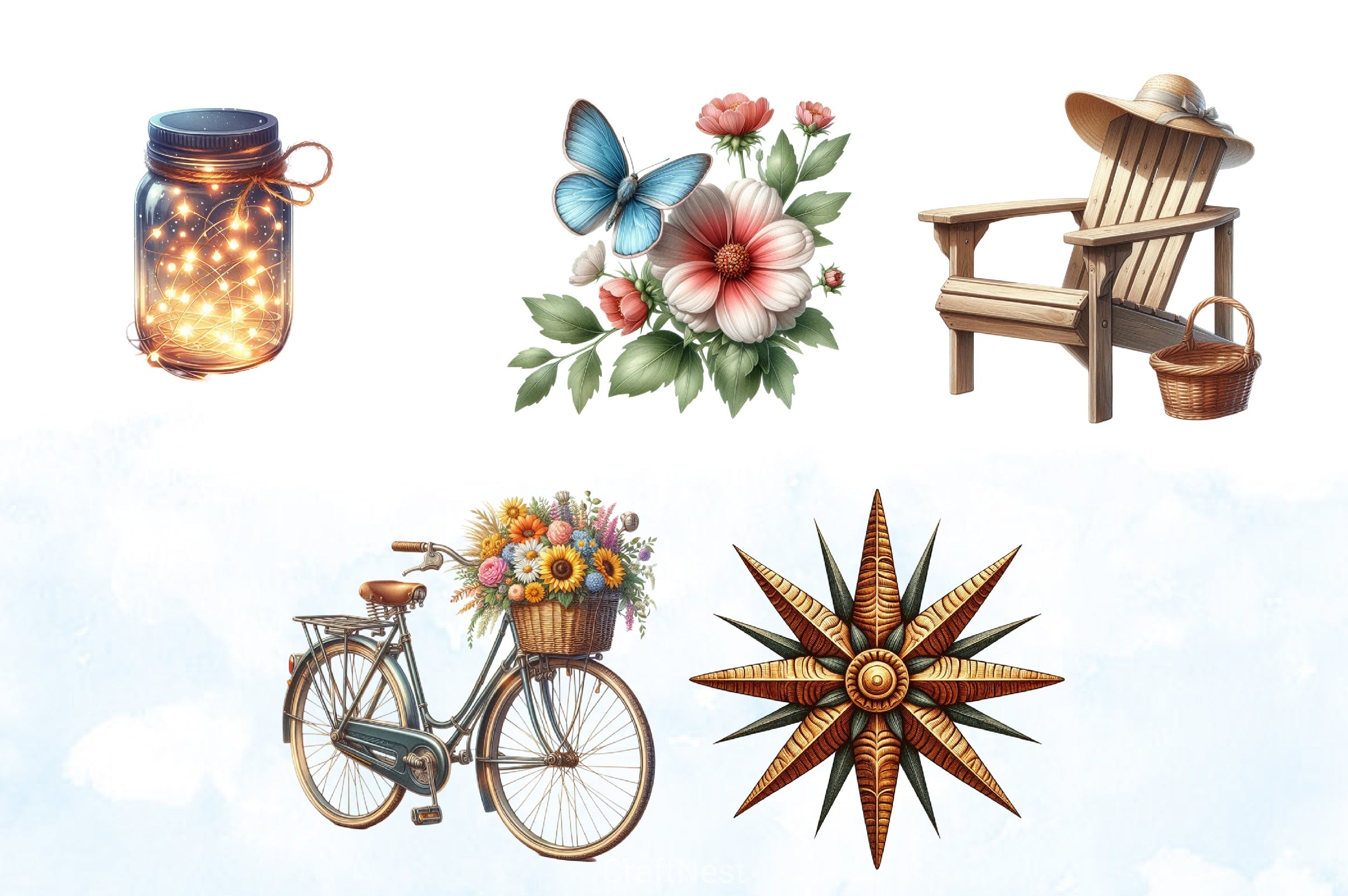 Cozy Summer Clipart Bundle 2 - CraftNest - Digital Crafting and Art