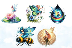 Spring Fairy Clipart Bundle 2 - CraftNest - Digital Crafting and Art
