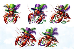 Mardi Gras Crawfish Clipart Bundle - CraftNest - Digital Crafting and Art