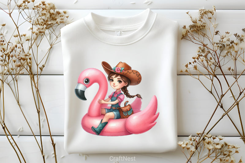 Summer Cowgirl Clipart Bundle - CraftNest - Digital Crafting and Art