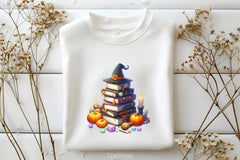 Books & Halloween Clipart Bundle - CraftNest - Digital Crafting and Art