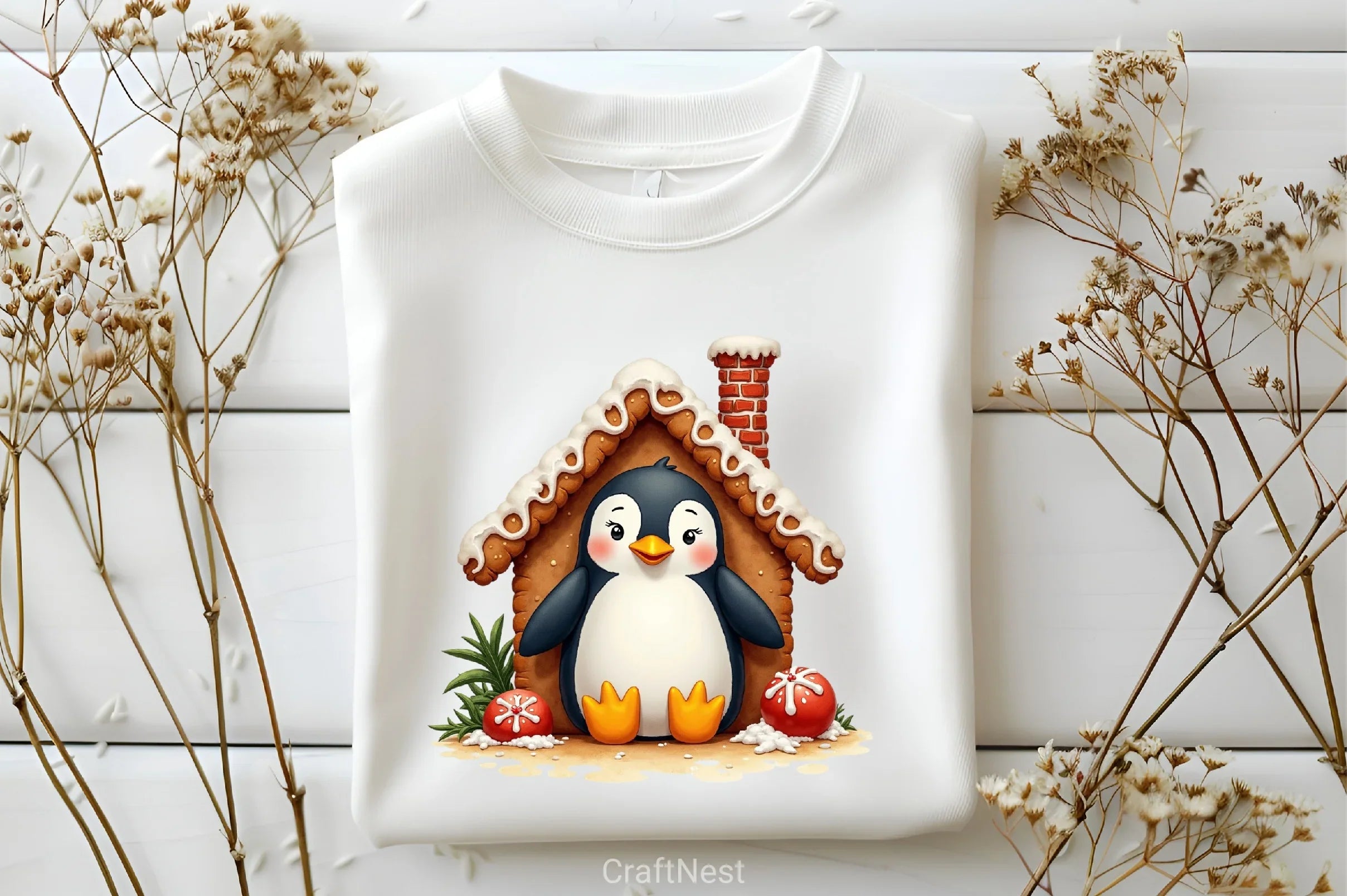 Christmas Penguin Clipart Bundle 1 - CraftNest - Digital Crafting and Art