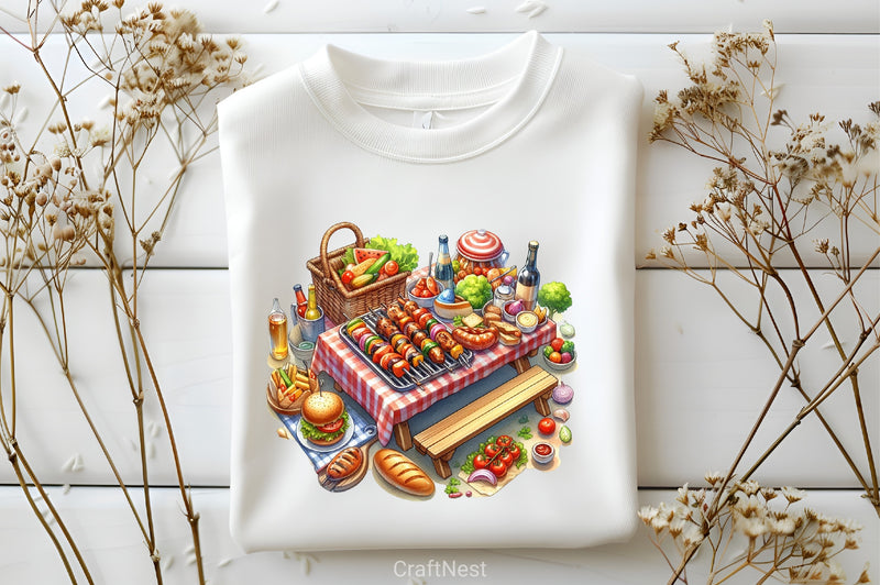 Summer BBQ Day Clipart Bundle - CraftNest - Digital Crafting and Art