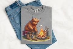 Summer Highland Cow Clipart Bundle 7 - CraftNest - Digital Crafting and Art