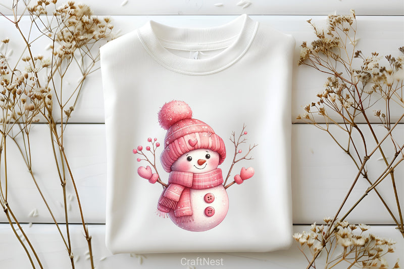 Pink Christmas Clipart Bundle - CraftNest - Digital Crafting and Art