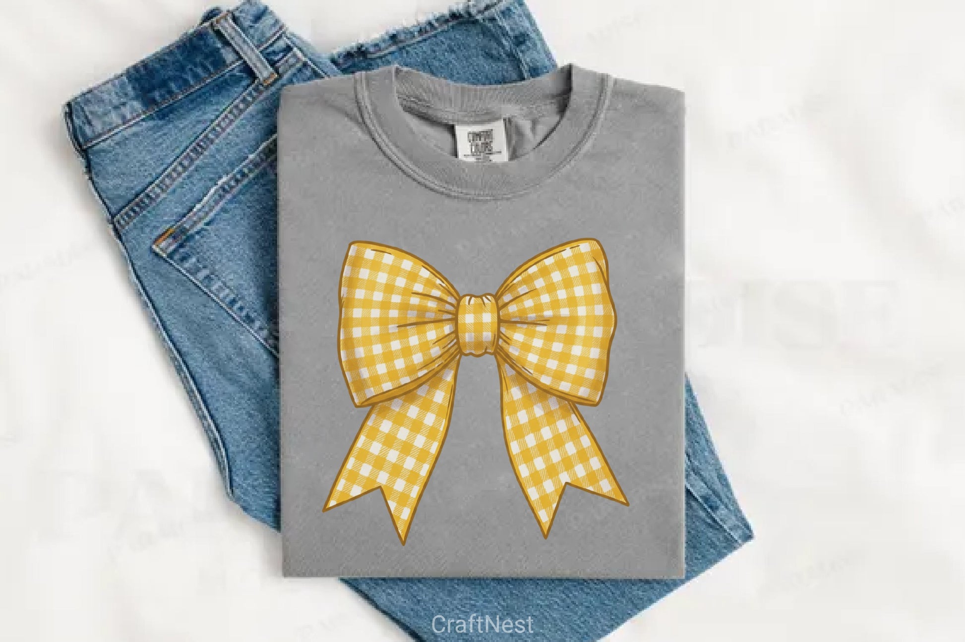 Gingham Bow Clipart Bundle - CraftNest - Digital Crafting and Art