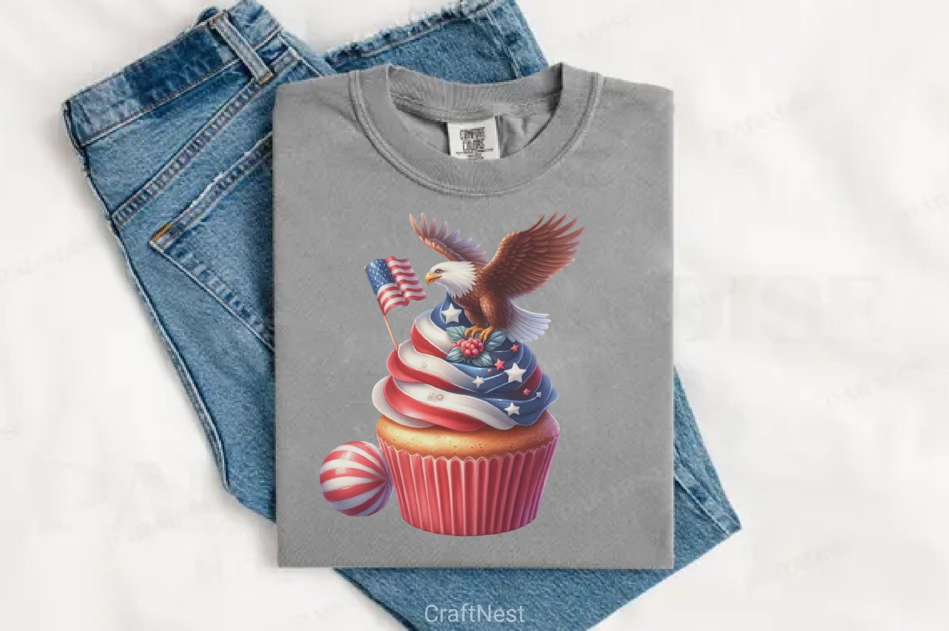 4th of July Cupcakes Clipart Bundle - CraftNest - Digital Crafting and Art