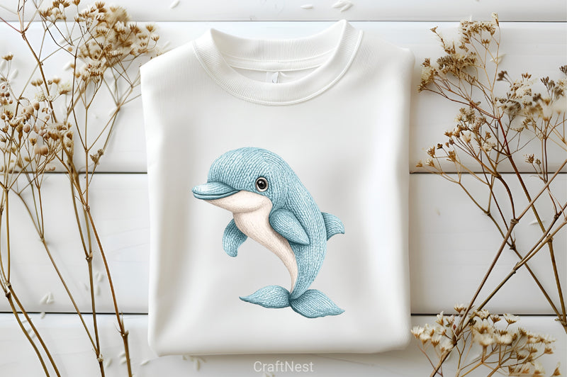 Vintage Knitted Baby Animals Clipart Bundle - CraftNest - Digital Crafting and Art