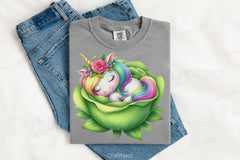 Baby Unicorn Flowers Clipart Bundle - CraftNest - Digital Crafting and Art