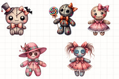 Coquette Voodoo Doll Clipart Bundle - CraftNest - Digital Crafting and Art