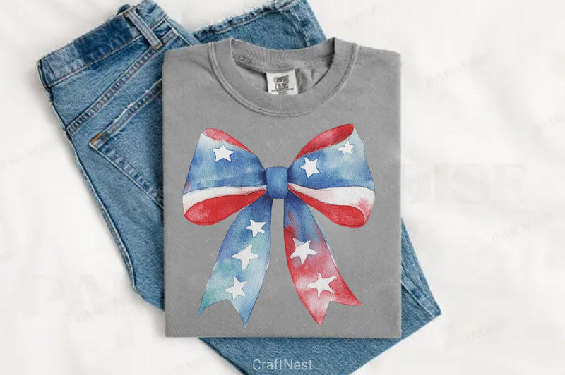 Patriotic Bows Clipart Bundle - CraftNest - Digital Crafting and Art