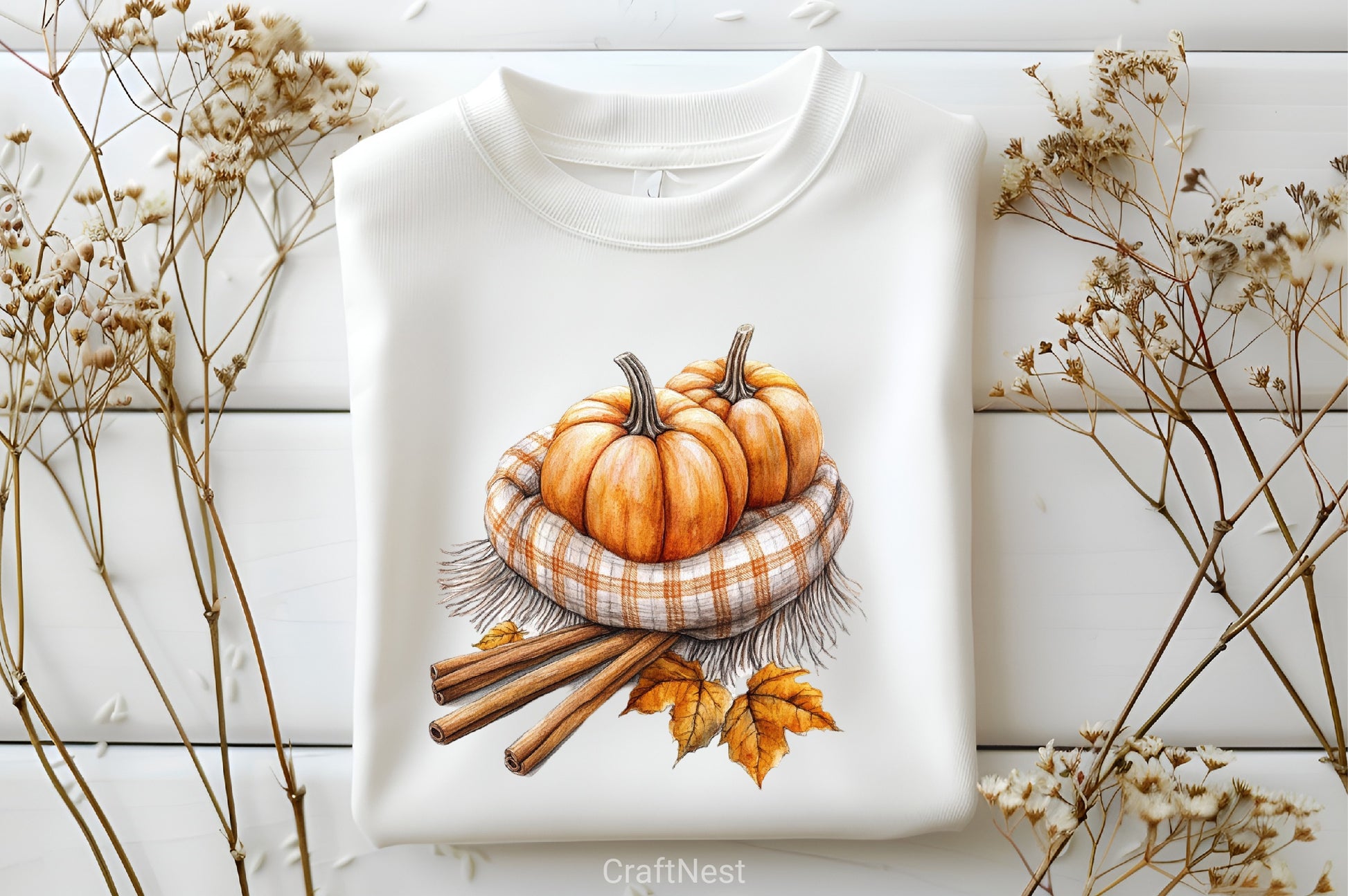 Neutral Autumn Clipart Bundle 7 - CraftNest - Digital Crafting and Art