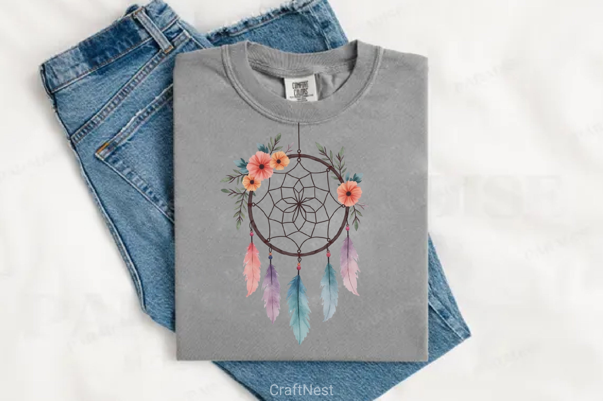 Boho Dreamcatcher Clipart Bundle - CraftNest - Digital Crafting and Art