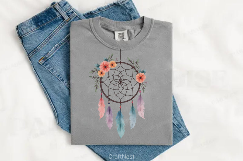 Boho Dreamcatcher Clipart Bundle - CraftNest - Digital Crafting and Art
