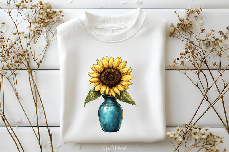 Sunflower Bliss Clipart Bundle - CraftNest - Digital Crafting and Art