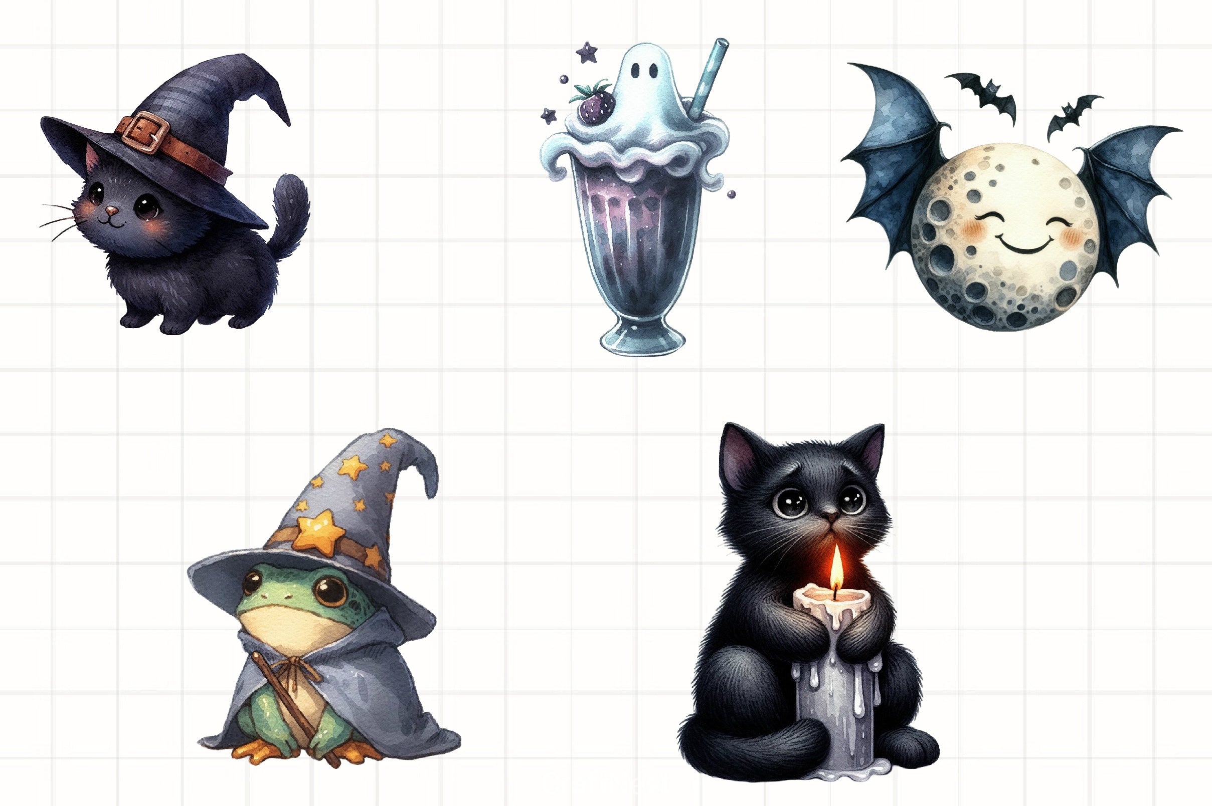 Halloween Black Cats Clipart Bundle - CraftNest - Digital Crafting and Art