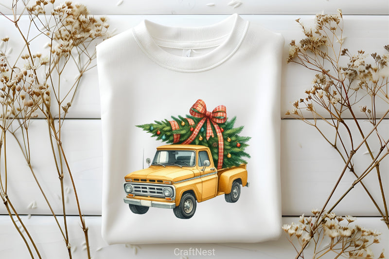 Christmas Pickup Truck Clipart Bundle - CraftNest - Digital Crafting and Art