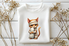 Cute Halloween Cats Mummy Clipart Bundle - CraftNest - Digital Crafting and Art