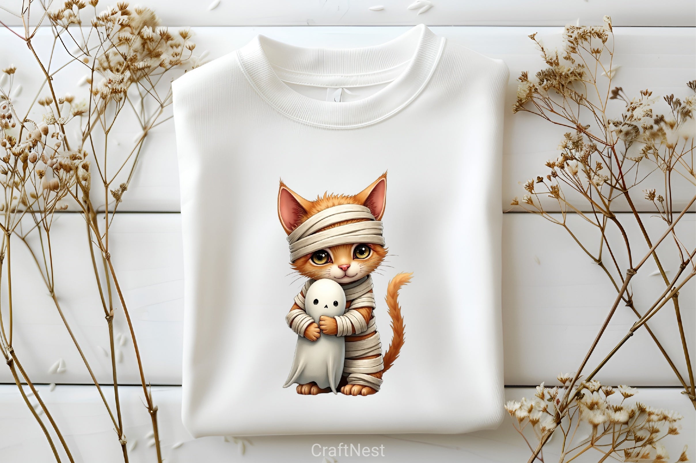 Cute Halloween Cats Mummy Clipart Bundle - CraftNest - Digital Crafting and Art