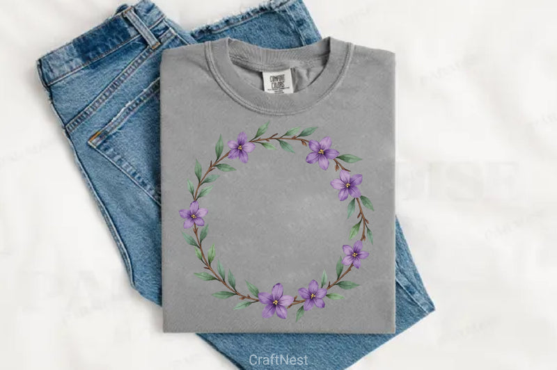 Boho Floral Frame Clipart Bundle - CraftNest - Digital Crafting and Art