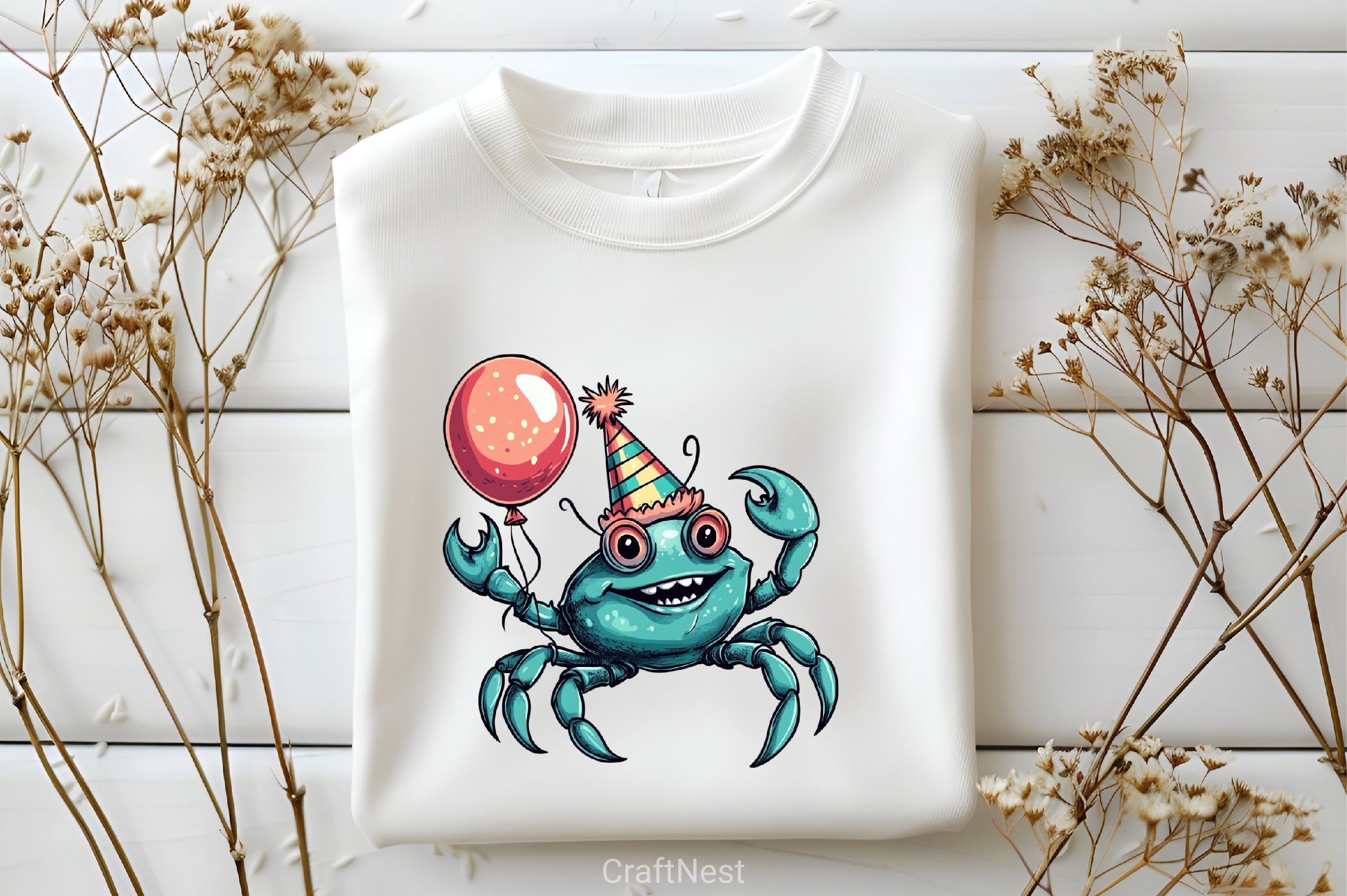 Tropical Turquoise Birthday Clipart Bundle - CraftNest - Digital Crafting and Art