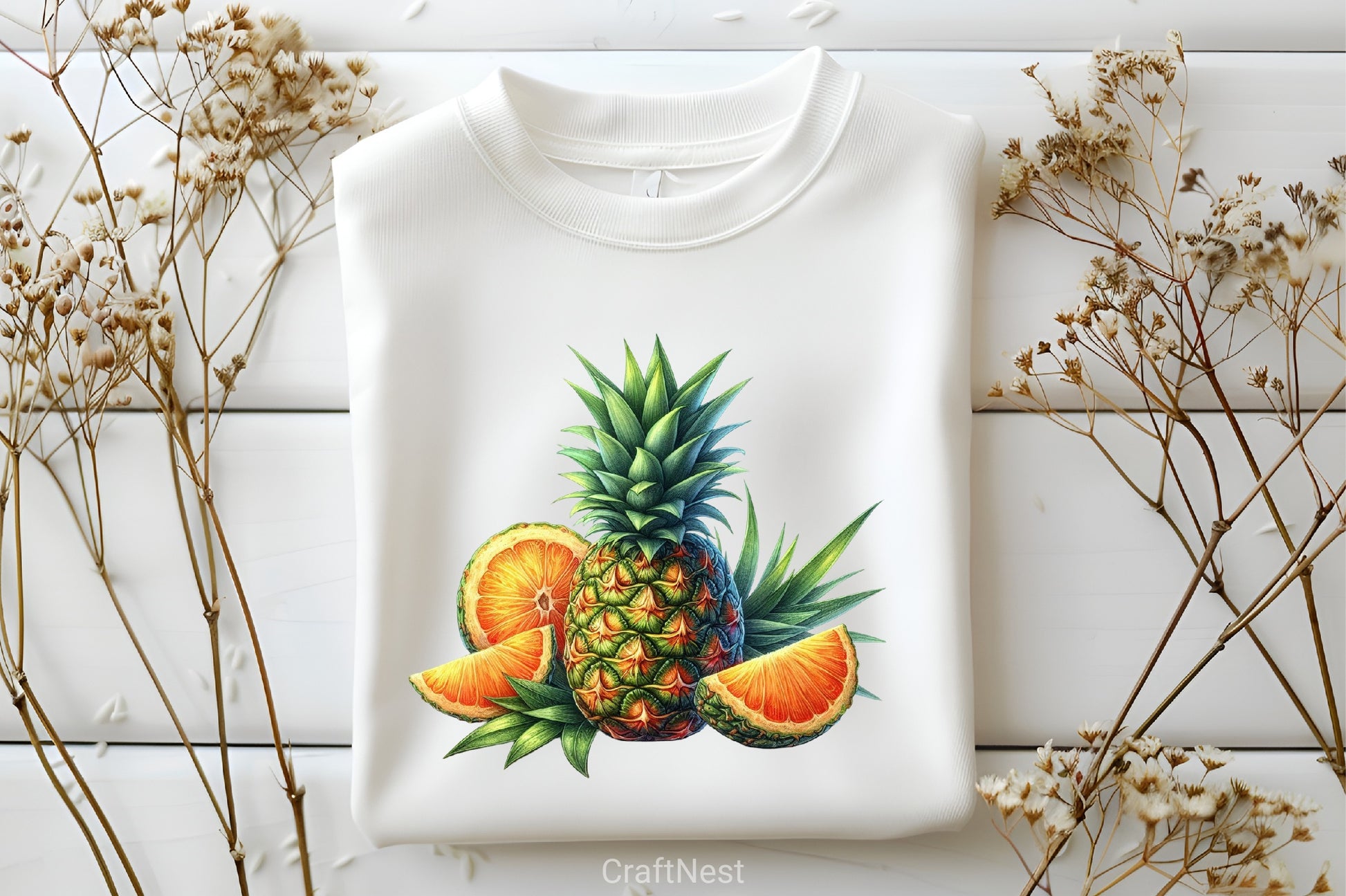 Pineapple Clipart Set 4 - CraftNest - Digital Crafting and Art