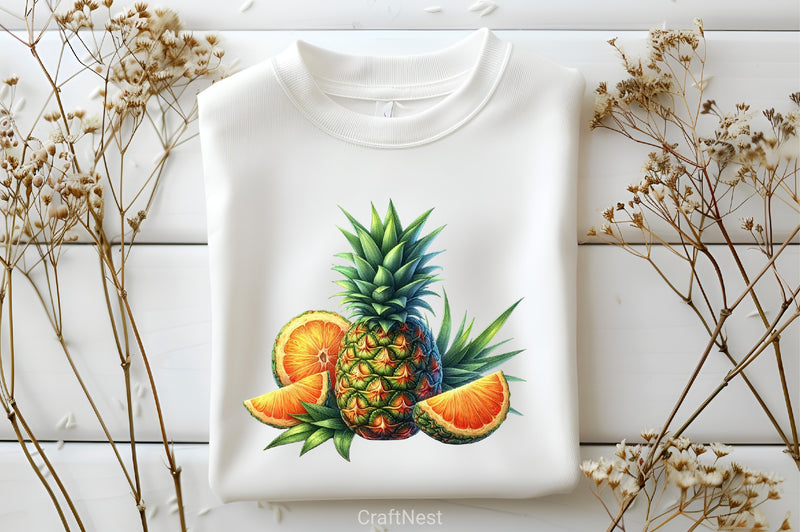 Pineapple Clipart Set 4 - CraftNest - Digital Crafting and Art