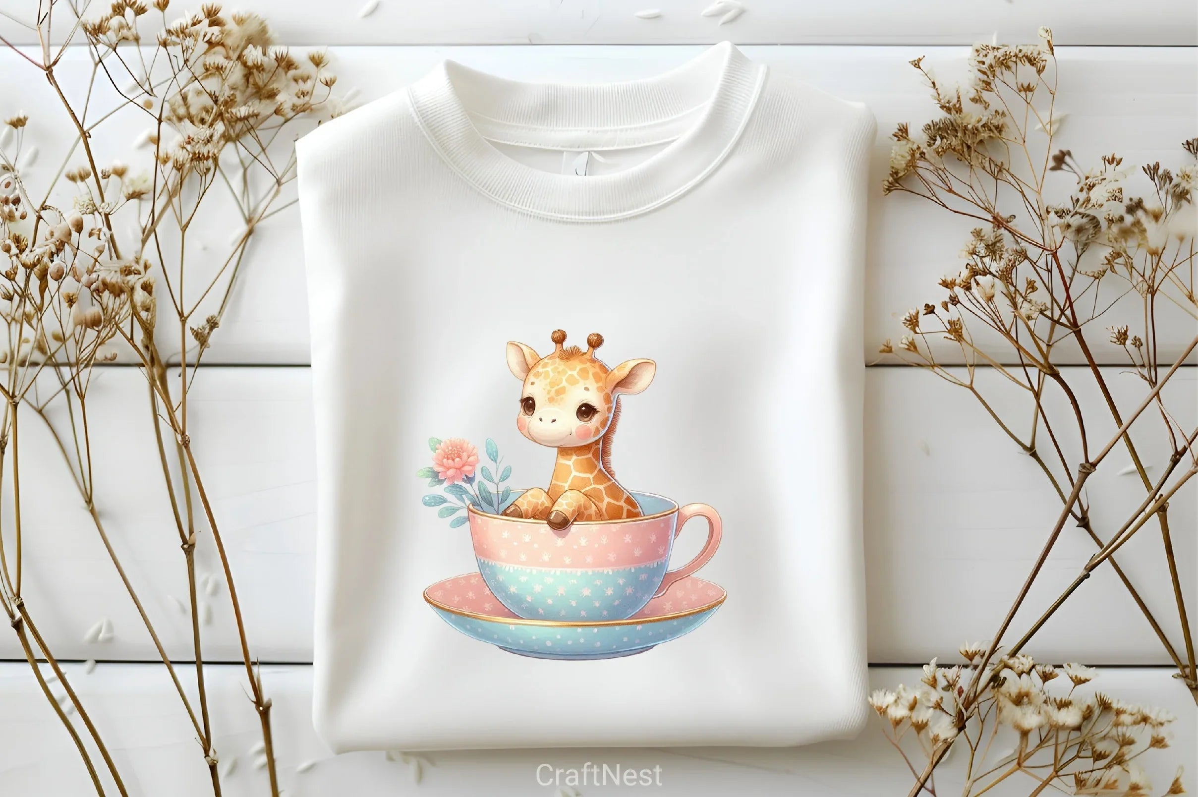 Cute Giraffe Clipart Bundle - CraftNest - Digital Crafting and Art