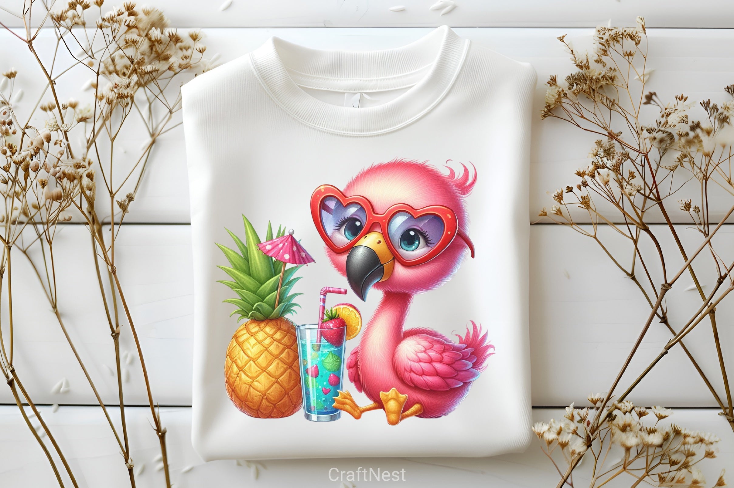 Flamingo Clipart Bundle - CraftNest - Digital Crafting and Art