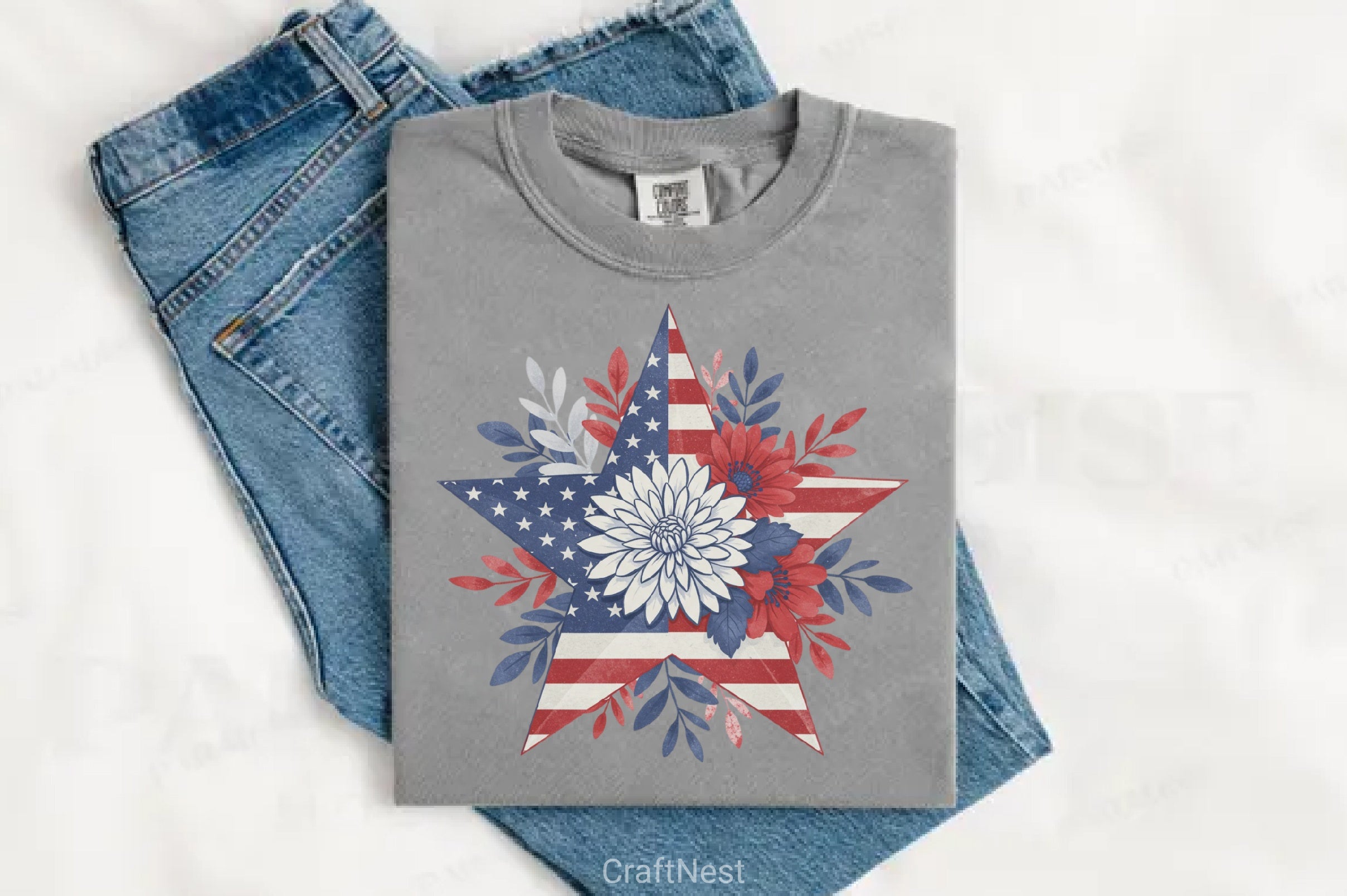 American Patriotic Star Clipart Bundle    2 - CraftNest - Digital Crafting and Art