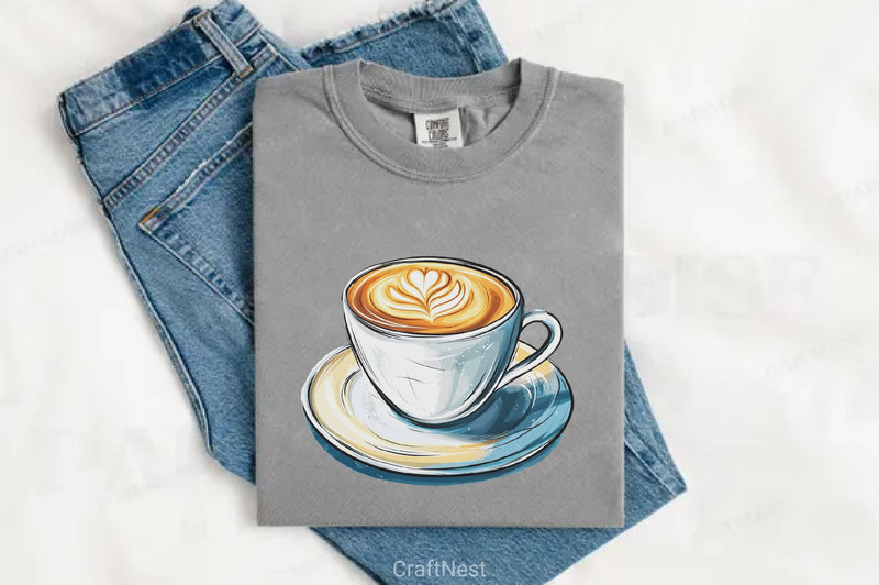 Boho Cafe Coffee Clipart Bundle - CraftNest - Digital Crafting and Art