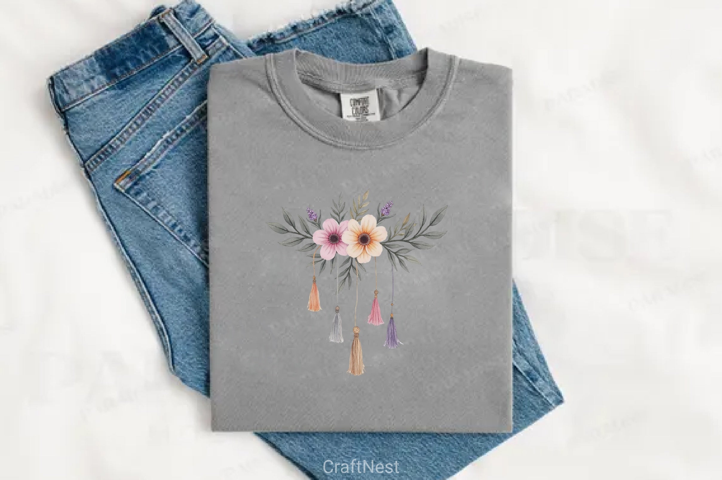 Boho Wildflower Dream Clipart Bundle - CraftNest - Digital Crafting and Art