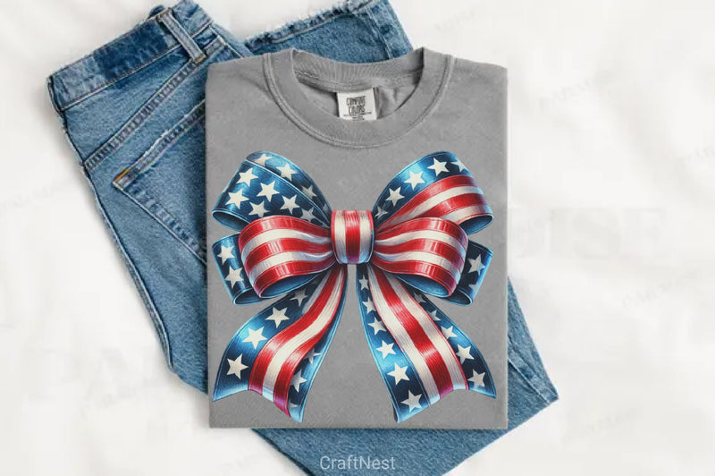 4th of July Bow Clipart Bundle 4 - CraftNest - Digital Crafting and Art