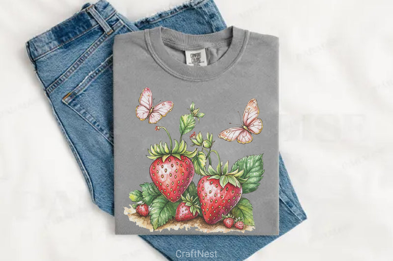 Warm Berry Spring Clipart Bundle 3 - CraftNest - Digital Crafting and Art