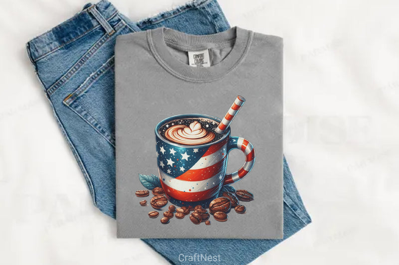 4th of July Coffee Clipart Bundle - CraftNest - Digital Crafting and Art