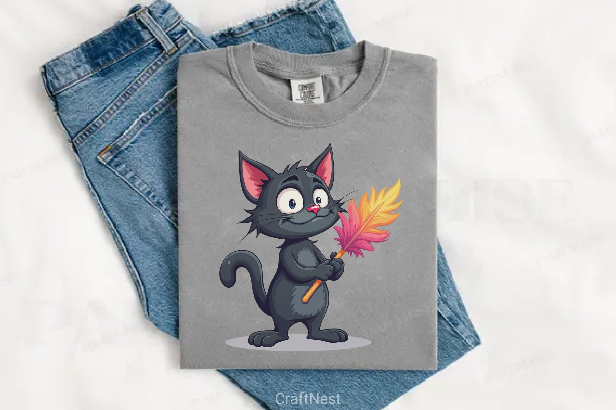 Funny Black Cat Clipart Bundle - CraftNest - Digital Crafting and Art