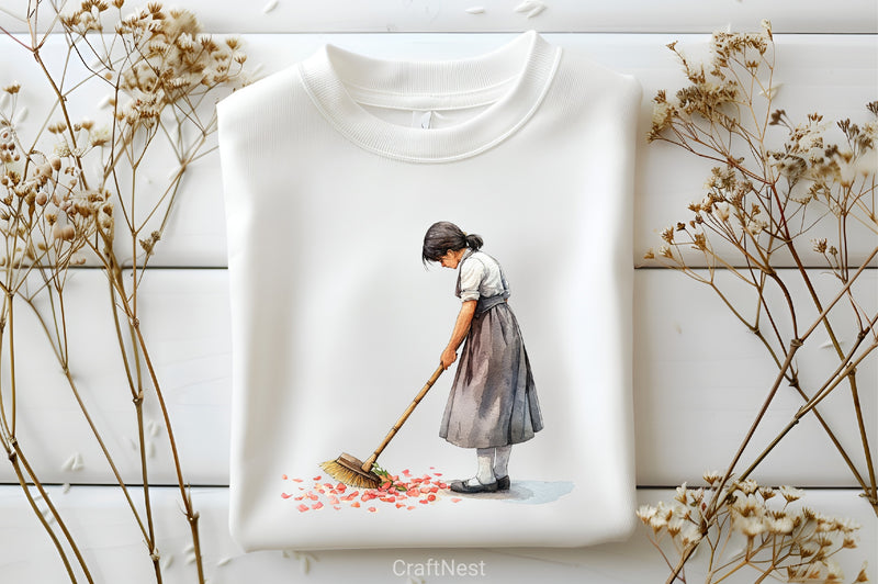 Housekeeper Clipart Bundle - CraftNest - Digital Crafting and Art