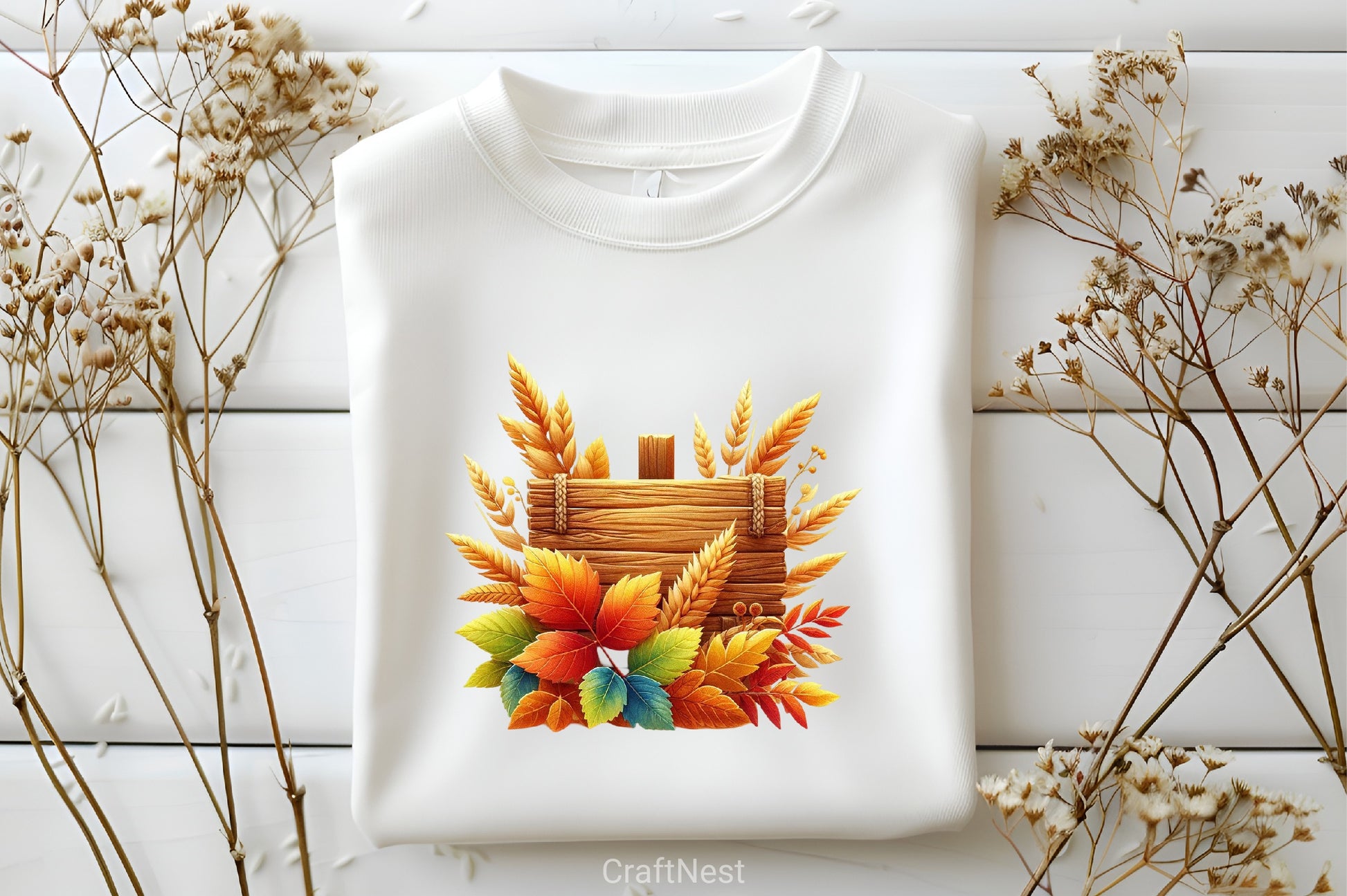 Autumn Wooden Signs Clipart Bundle - CraftNest - Digital Crafting and Art