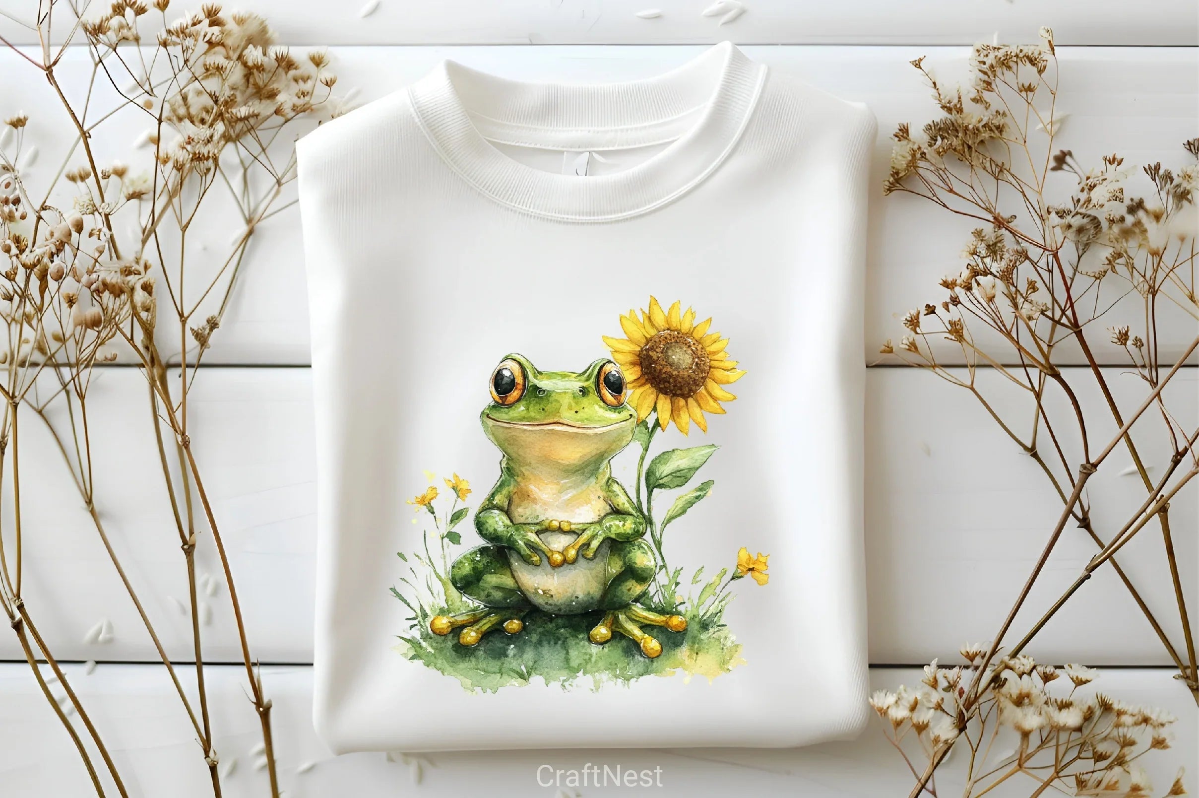 Spring Frogs Clipart Bundle - CraftNest - Digital Crafting and Art