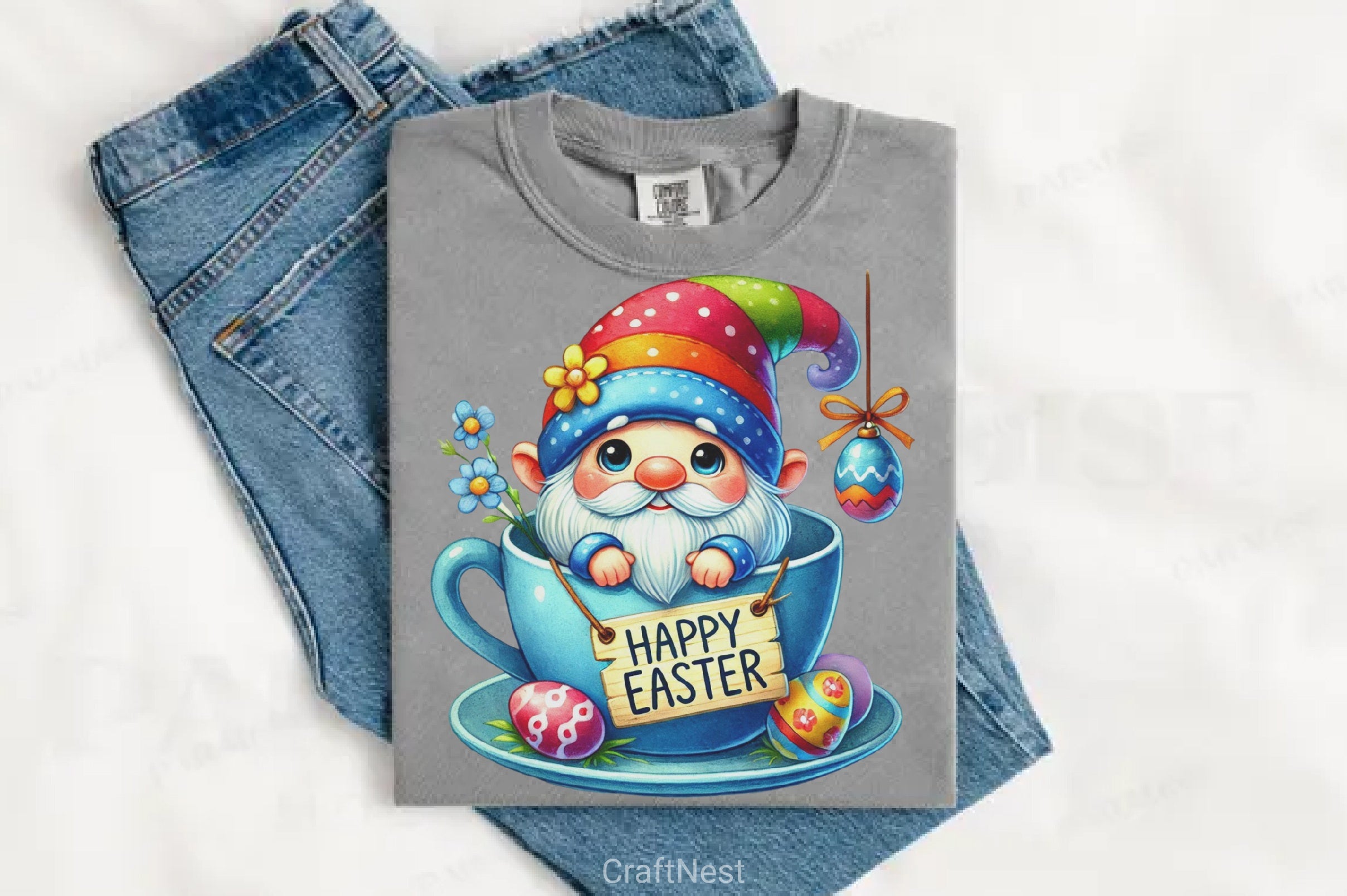 Easter Gnomes Clipart Bundle 1 - CraftNest - Digital Crafting and Art