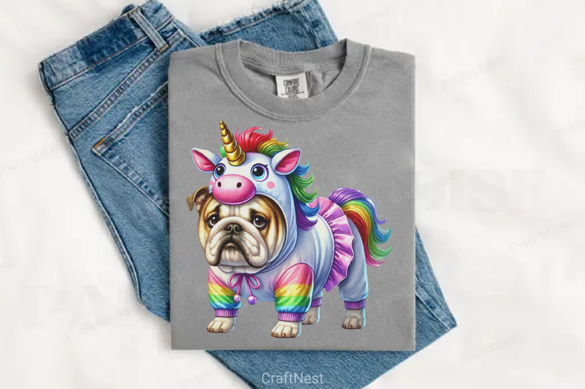Unicorn Dog Costume Clipart Bundle - CraftNest - Digital Crafting and Art