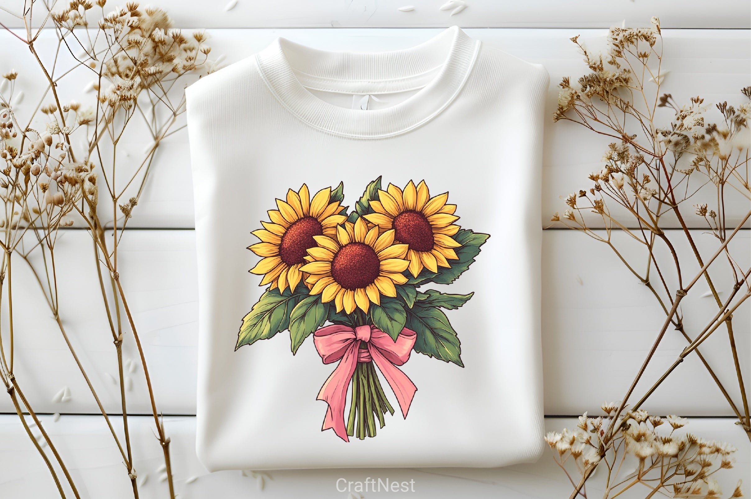 Sunflower Mother's Day Clipart Bundle 3 - CraftNest - Digital Crafting and Art