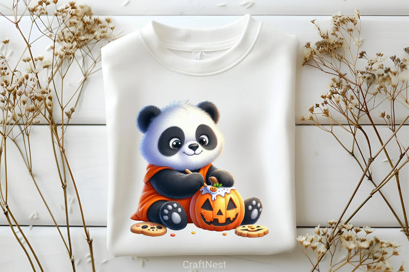 Halloween Panda Clipart Bundle 32 - CraftNest - Digital Crafting and Art
