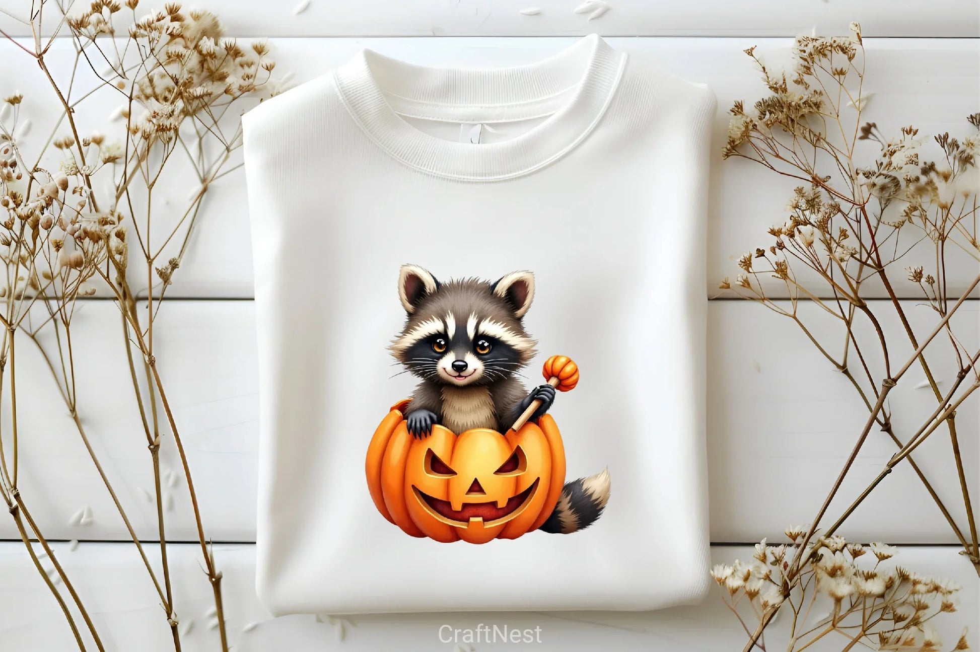 Halloween Raccoon Clipart Bundle 5 - CraftNest - Digital Crafting and Art
