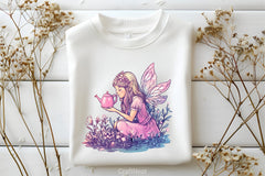 Pink Fairy Garden Clipart Bundle - CraftNest - Digital Crafting and Art