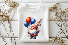 Gnome USA Flag Patriotic Clipart Bundle - CraftNest - Digital Crafting and Art